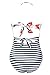 CUPSHE Women's Halter Design Printing Tie at Back One-Piece Padding Swimsuit, Orange Lilies Print, Large