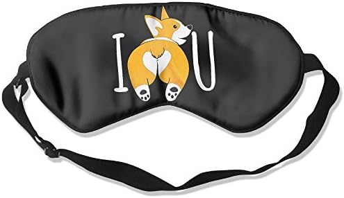 I Corgi U You Adjustable Strap Silk Sleep Mask Blindfold Eye Cover