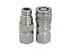 TL23NC 1/2" NPT Flat Face Quick Connect Hydraulic Couplers set 1/2" body size for Bobcat Skid Steer Loaders primary