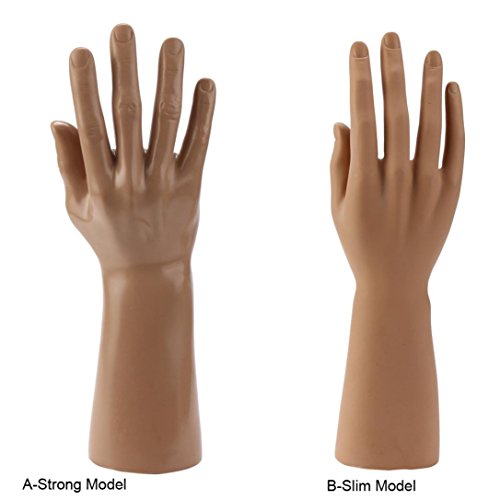 Hand Model ,Vanvler Rotatable Mannequin Hand Arm Display Base Female Gloves Jewelry Model Stand (Slim)
