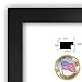 Art to Frames 2WOMFRBW26079-24x24 24 by 24-Inch Picture Frame, 1.25-Inch Wide, Satin Black