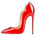 FSJ Women Come-Hither Pointed Toe Stilettos Pumps High Heels Party Shoes Size 4-15 US