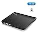 Rioddas External CD Drive, USB 3.0 Portable CD/DVD +/-RW Drive Slim DVD/CD ROM Rewriter Burner Compatible with Laptop Desktop PC Windows Linux OS Apple Mac(Black) primary