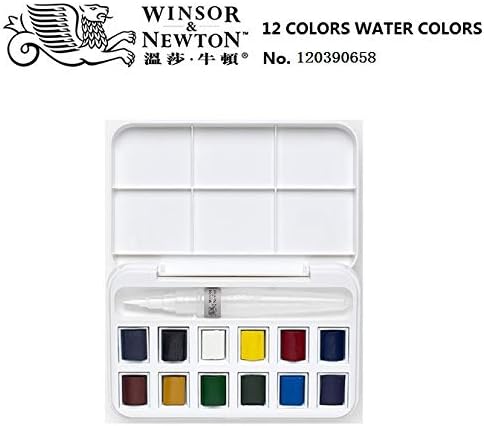 Winsor&Newton Cotman 8/12/24/36/45 Colors Half Pans Solid Watercolor Paints Set Pigment Art Supplies
