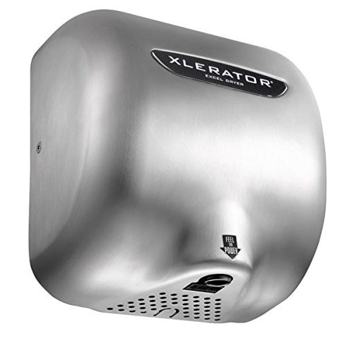 Excel Dryer XLERATOREco XL-SB-ECO Hand Dryer, No Heat, Brushed Stainless Steel Cover, Automatic Sensor, Surface Mounted, GreenSpec Listed, Commercial Hand Dryer, 110/120V 500 Watts