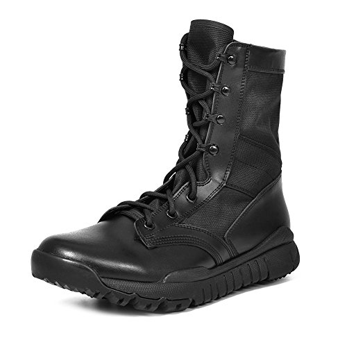 IODSON US Mens' Ultra-Light Combat Boots Military Tactical Work Boots 8 D(M) US