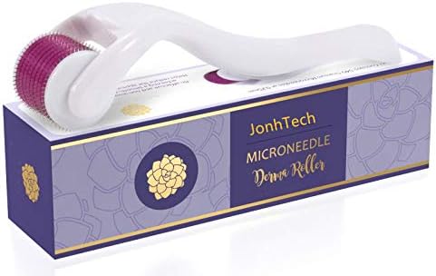 Best Derma Roller Titanium Microneedle 1.0mm | JonhTech 540 Micro Needling DermaRoller for Face