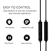 In Ear Headphones,Wired Earbuds Stereo Earphones Sport Headset Remote Volume Control with Microphone Noise Isolating Fits Android Apple Other Devices White/Black (2 Pack)