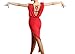 Motony Women Latin Dance Dress Latin Dance Practice Costume Adult Performance Skirt Black