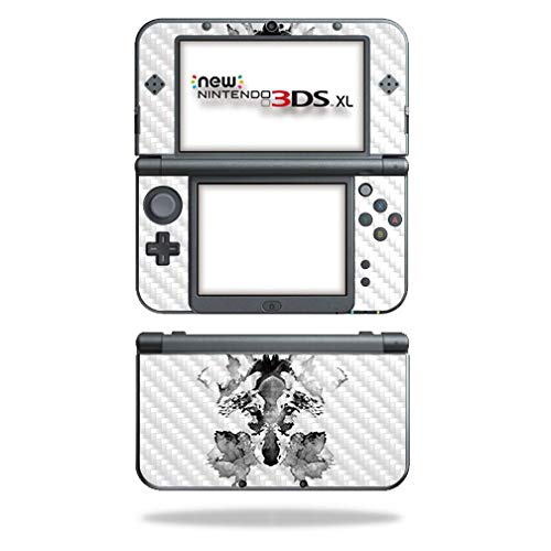 MightySkins Carbon Fiber Skin for Nintendo New 3DS XL (2015) - Rorschach | Protective, Durable Textured Carbon Fiber Finish | Easy to Apply, Remove, and Change Styles | Made in The USA