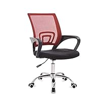 Sdywsllye Drafting Chair Tall Desk Chair Office Chairs with Back Rest Height Adjustable Swivel Drafting Stool Ergonomic Office Chair Desk Chair (Color : Red)