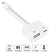 Lightning to USB Camera Adapter, Lightningto USB 3.0 Female OTG Adapter Cable With USB Power Interface Data Sync ChargeCable For iPhone iPad, Plug & Play, No App Required