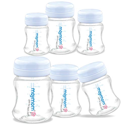 Maymom WideMouth Milk Storage Collection Bottle with Travel Cap and Sealing Ring ; Can Replace