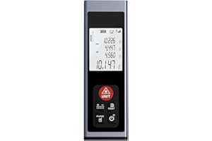 Laser Measuring Tool AquilaPro 197ft/328f t Range Laser Tape Measure ±0.078 Inch Accuracy Compact Laser Measuring Tape with USB Charging Laser Distance Measuring Tool Flexible Unit Switching m/in/ft