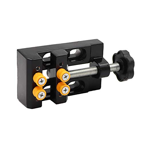 Mini Drill Press Vise Clamp Table Bench Vice for Jewelry Nuclear Clip On DIY Carving Tool Flat Clamp