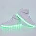 CIOR High Top Led Light Up Shoes 11 Colors Flashing Rechargeable Sneakers for Mens Womens Girls Boys,101B,02,39