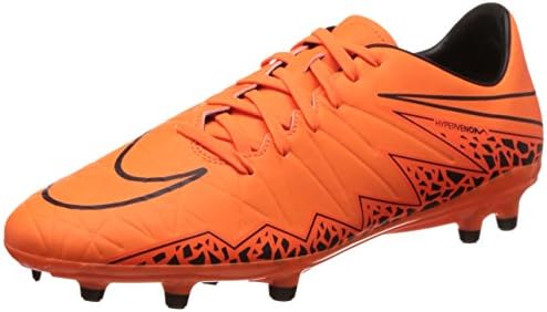 Nike Men's Hypervenom Phelon II Fg Total Orange/Ttl Orng/Blk/Blk Soccer Cleat 9 Men US
