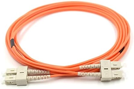 10 Meter Multimode Duplex Fiber Optic Cable (62.5/125) - SC to SC - Orange