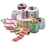 Zebra Label Polypropylene 4 x 2in Thermal Transfer Zebra PolyPro 3000T 1 in core (18932) -