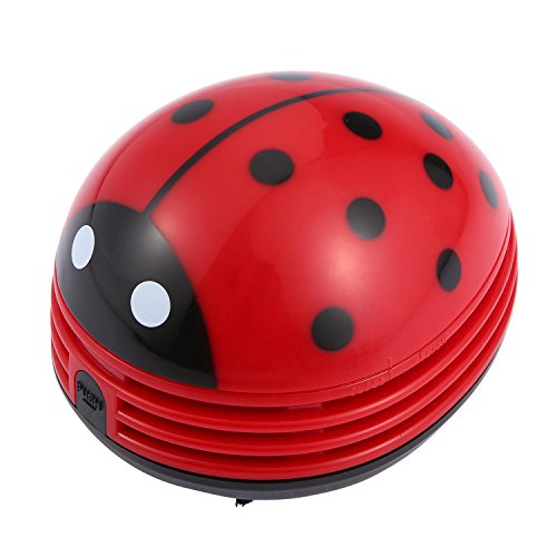 UPC 621033753277, niceeshop(TM) Mini Table Dust Vaccum Cleaner Red Beetles Prints Design