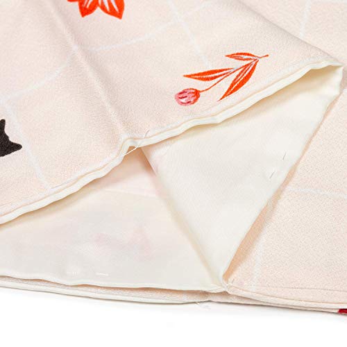 KYOETSU Women's Japanese Awase Kimono Washable Komon 278 (XX-Large, 28-Bb)
