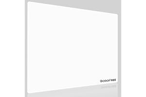 White Glass Mousepad, Large Tempered Glass Hard Mouse Pad, Ultra Smooth Surface with Improved Precision and Speed for FPS & M