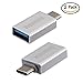 USB C Adapter, Joyshare Hi-Speed USB-C Male to USB 3.0 Female Adapter for USB Type-C Devices- Silver- Pack of 2