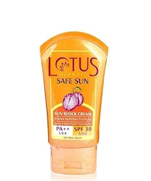 Lotus Sun Screen (Summer Formula SPF 20 UVB_50Gms)