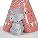 Lambs & Ivy Little Spirit Lamp in Coral/Teal