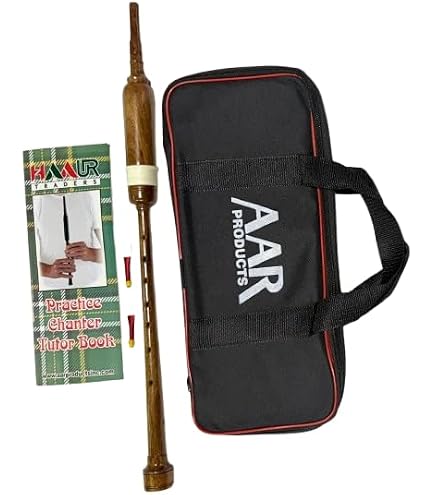 Cornemuse Écossaise Highlands Practice Chanter En Palissandre - Instrument Traditionnel Avec Anches Et Boîte