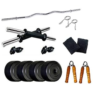 Facto Power Home Gym Wristband, Hand Gripper, Curl Rod & Dumbbell Rods for Home Gym Exercise, Fitness & Weight Lifting