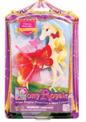 Pony Royale Chasing Butterflies Mix-It-Up Fashions - Red and Pink