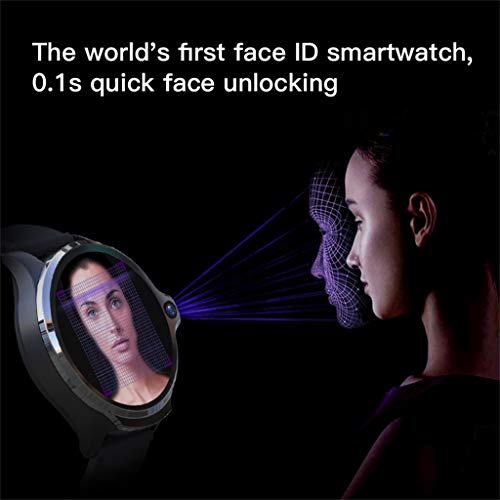 Yuege for KOSPET Prime 4G/LTE Smart Watch Android7.1.1 Phone 1.6 inch IPS Full Face ID Unlock Dual Cameras IP67 Waterproof 1260mAh Battery Life 3GB RAM 32GB ROM Memory GPS Heart Rate Monitor (A) - Thumbnail 5