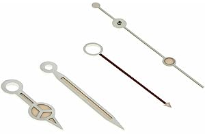 Ewatchparts Watch Hand Aged Compatible With Vintage 2824,2836-2,2892-2,2892A, 2893-2 GMT Hole 180 Silver