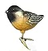 Old World Christmas Cheery Chickadee Glass Blown Ornament for Christmas Tree, Handcrafted Holiday Decoration, Bird Watcher Clip Collection