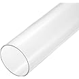 MECCANIXITY Acrylic Pipe Clear Rigid Round Tube 86mm(3 3/8") ID 90mm(3 1/2") OD 14" for Lamps and Lanterns, Water Cooling System