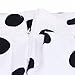 NEARTIME Women's Skirt, White Polka Dot Umbrella Skirt Retro Puff Skirts (XL)