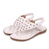 Clearance!Hot Sale! ❤️ Women Sandals, Neartime Summer Bohemia Sweet Beaded Clip Toe Sandals Hollow out Beach Shoes