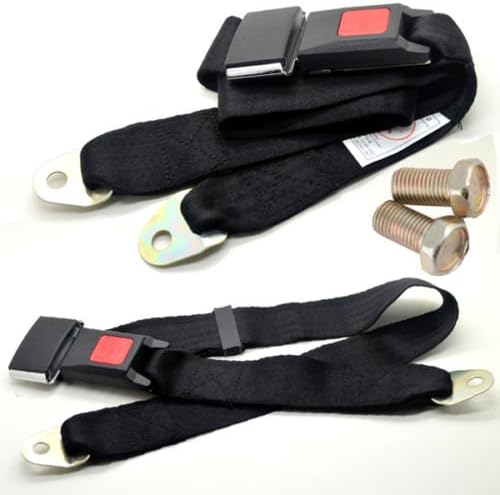 New Adjustable Car Auto Seat Belt Lap Belt Universal Two Point Safety Polyester fibre
