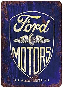 SKYNINE INC Motors - Carteles de estaño vintage, 20 x 30 cm, decoración