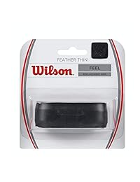 Wilson featherthin Raqueta de tenis Grip, Negro