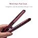 CHJPRO Mini Hair Straightener, Mini Flat Iron for Short Hair Bangs, Travel Size, with Storage Bag (Rose)