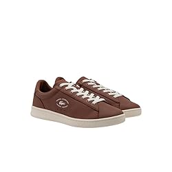 Lacoste Men's Carnaby Set Sneaker, Brown & Off