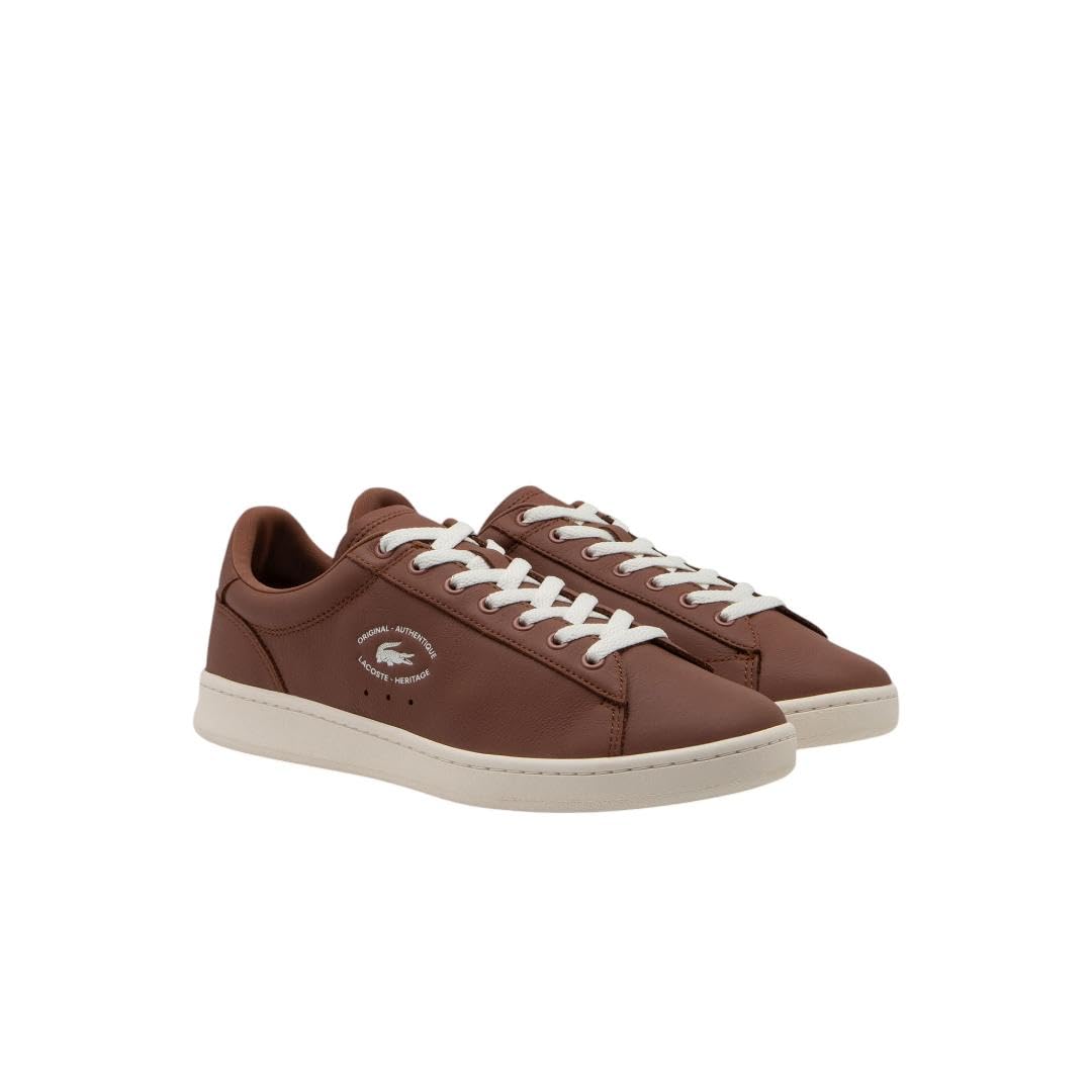 Lacoste Men's Carnaby Set Sneaker, Brown & Off