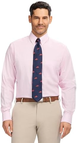 Amazon.com: Stafford Regular Travel Oxford Mens Button Down Collar Long  Sleeve Wrinkle Free Stretch Dress Shirt (Blue Garden, 15.5/32-33) :  Clothing, Shoes & Jewelry