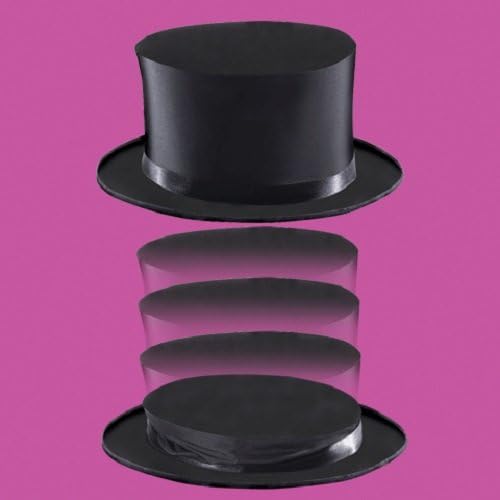 Nicky Bigs Novelties Top Hat Collapsible - Deluxe Version, Black, M - Image 3