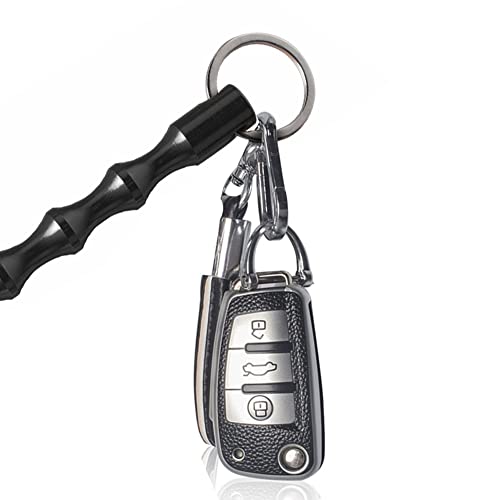 EIOUMAX Handmade Portable Keychain Set-9pcs,black,Aluminum Alloy