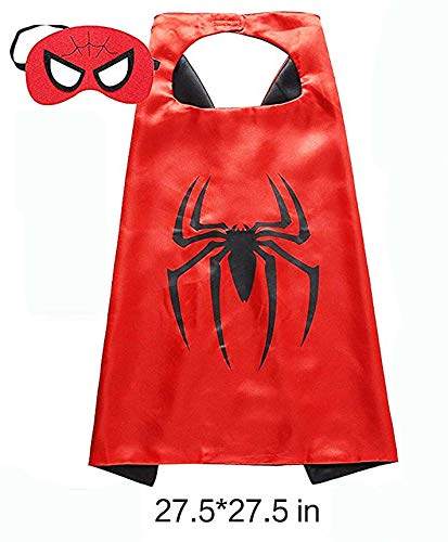 3 Pcs Kids Boy Spiderman Costume Cosplay Suit Kids Toy Spider-man  Capes,transmitter