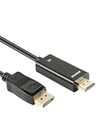 BENFEI 4 K DisplayPort a HDMI cable de 6 pies con audio, DP Puerto de visualización a HDMI Converter (adaptador), Gold-Plated Cord para Lenovo, Dell, HP, ASUS