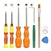 MoKo Repair Tool Kit for Nintendo, 9 in 1 Professional Screwdrivers L Wrench Cleaning Brush Precision Tool Set, for Nintendo Switch, Nintendo Wii / 2DS / 3 DS / DS Lite / GBA / Gamecube and More